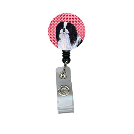 Teacher&Aposs Aid Japanese Chin Retractable Badge Reel Or Id Holder With Clip TE3445207